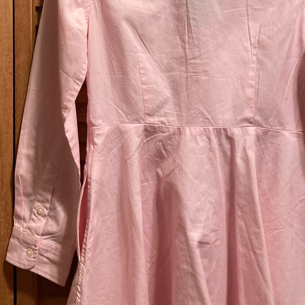 Ralph Lauren Pink Buttoned Collar Shirt Dress - Picture 11 of 13